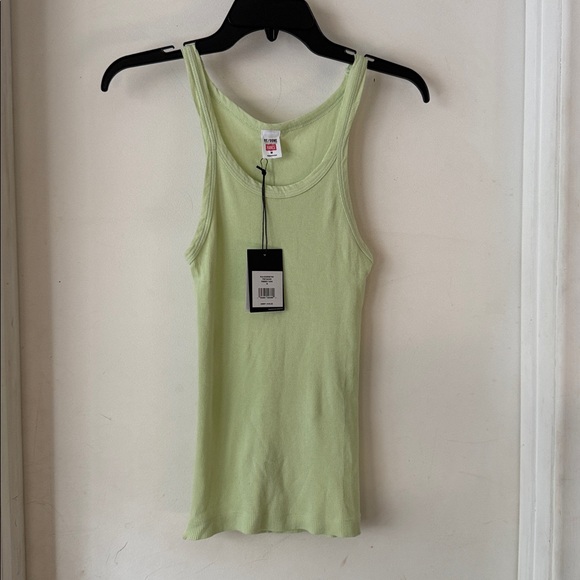 RE/DONE 🔥 Ribbed Cotton Tank Top in pistachio - Picture 5 of 8